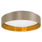 Eglo Luz de techo Maserlo 2 Acero Blanco 20W 2400lm - 830 Luz Cálida