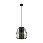 Eglo Colgante De Luz Curasao Acero Negro | IP20 - Apta para 1x E27 