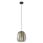 Eglo Colgante De Luz Encinitos Negro, Oro | Apta para E27