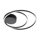 Eglo Luz de techo Ruotale Aluminium Acero Negro 36W 4400lm - 830 Luz Cálida | IP20