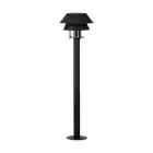 Eglo Lámpara de pedestal Chiappera Acero Negro | 330mm - IP54 - Apta para 1x E27