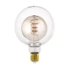 Eglo LED Globe E27 Con Filamento Ámbar 4W 200lm - 820 Luz Muy Cálida | Regulable - Reemplazo 25W