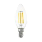 Eglo LED Vela E14 Con Filamento Clara 2.2W 470lm - 830 Luz Cálida | Reemplazo 40W