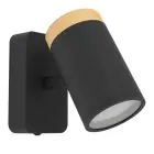Eglo Luz De Pared Consuma Negro, Marrón | Apta para GU10