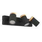Eglo Luz de techo Consuma Negro, Marrón | Apta para 3x GU10