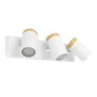 Eglo Luz de techo Consuma Blanco, Marrón | Apta para 3x GU10