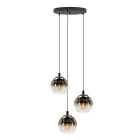 Eglo Colgante De Luz Ariscani 1 Acero Negro | Apta para 3x E27