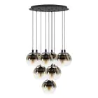 Eglo Colgante De Luz Ariscani 1 Acero Negro | Apta para 10x E27