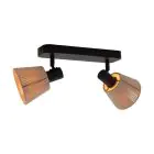 Eglo Luz de techo Seagard Acero Negro | IP20 - Apta para 2x E14 