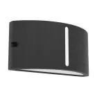 Eglo Luz De Pared Poggiarello Negro Up & Down | IP54 - Apta para 1x E14
