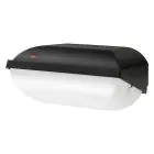  Philips LED Seguridad Coreline BWC110 Negro 9W 900lm - 830 Luz Cálida | 242x110mm - IP54 - Sensor De Luz
